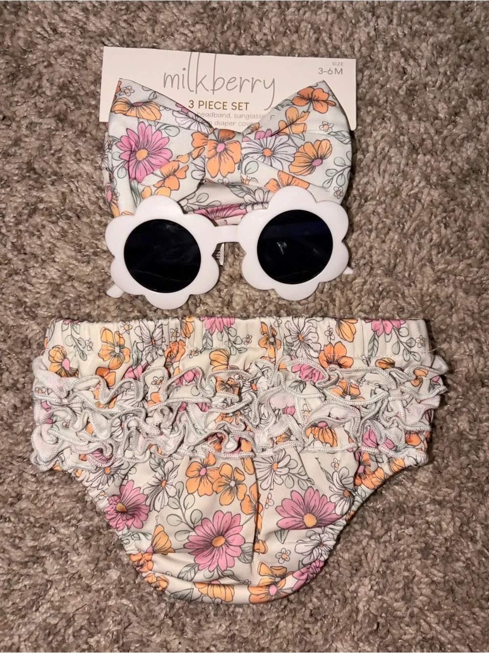 Milkberry 3-piece swim set 3-6M